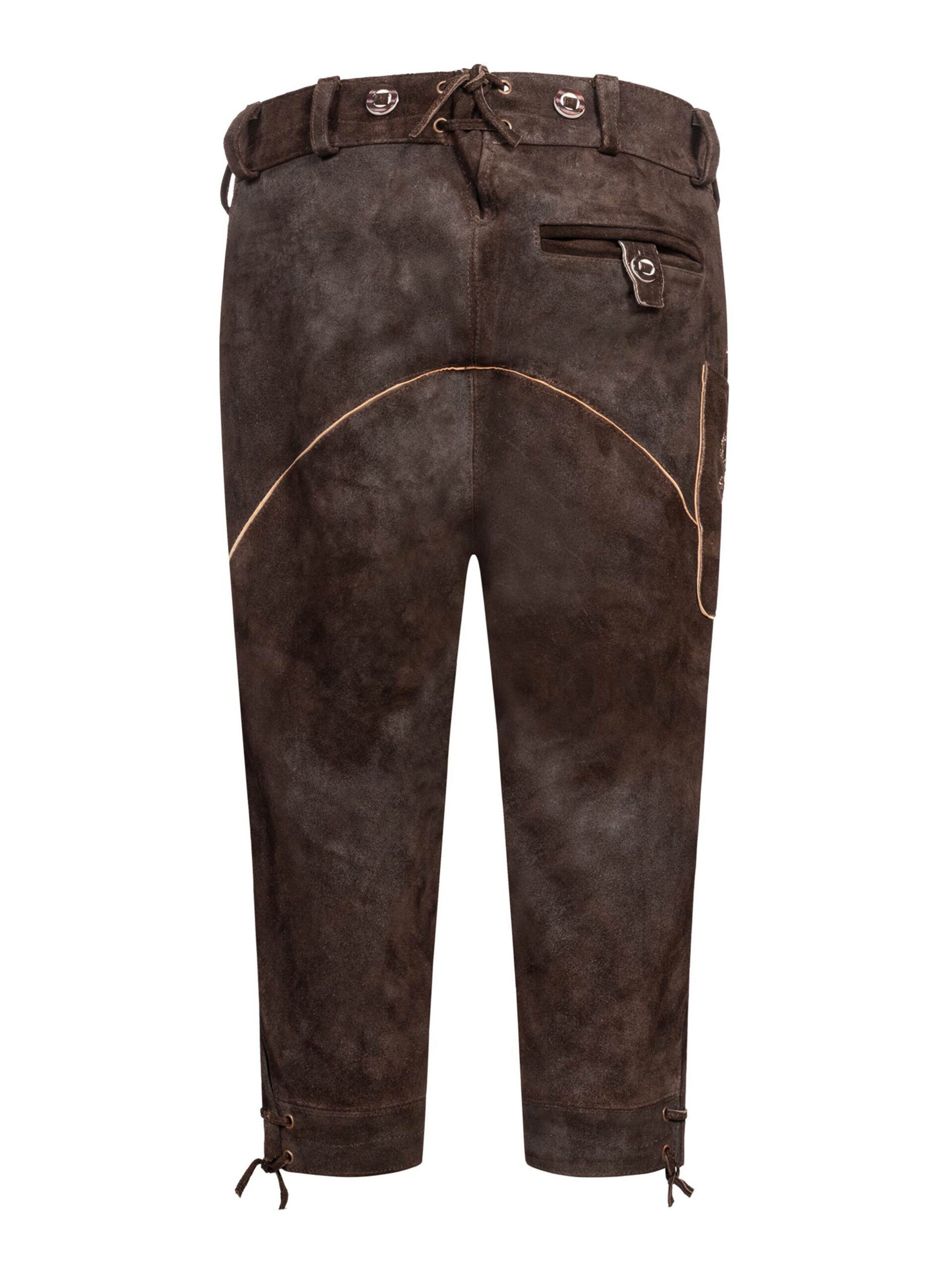 Alessandro Salvarini Regular Trachtenhose in Braun