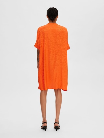 SELECTED FEMME Jurk 'Abienne-Viola' in Oranje