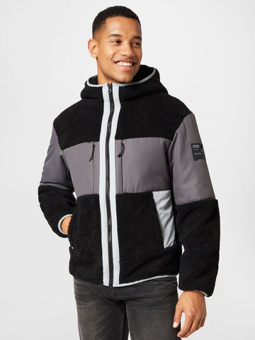 JACK & JONES Jacke 'HIKE' in Schwarz: predná strana