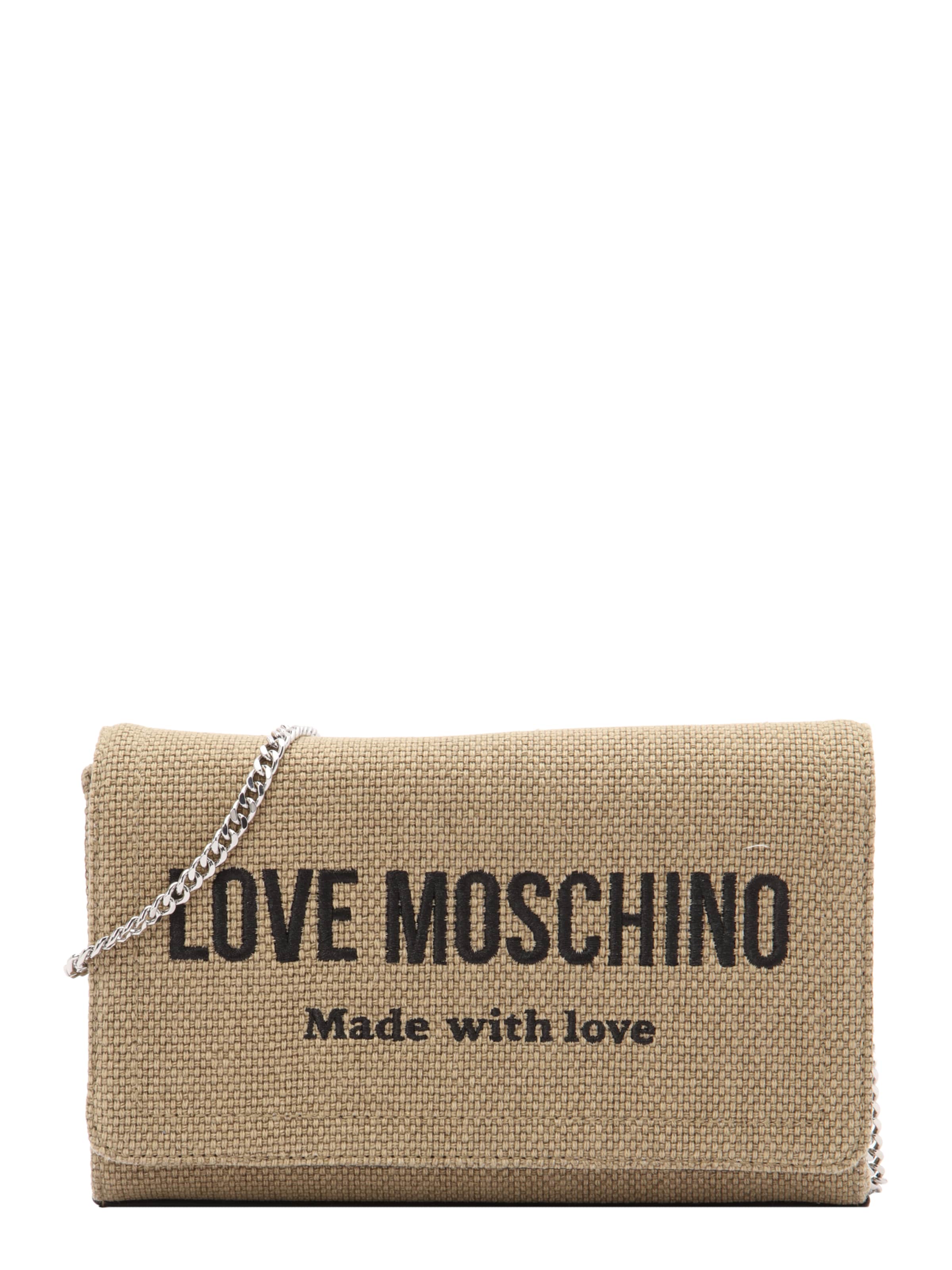 Borsa a tracolla di Love Moschino in beige: frontale