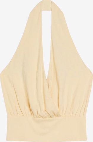 Top di Bershka in giallo: frontale