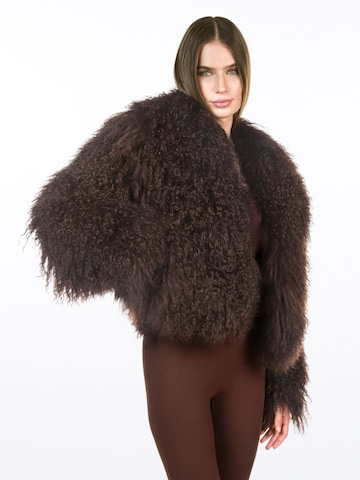 WeLoveFurs Winterjacke 'Braune Lammfelljacke CHLOÈ'‌ in Braun