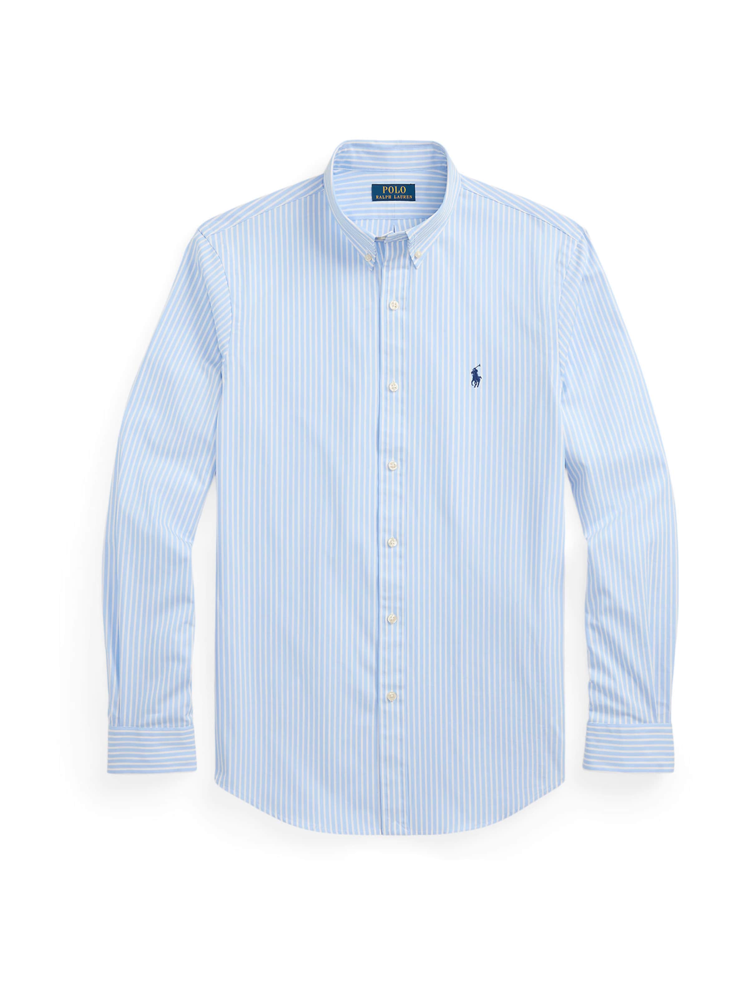 Polo Ralph Lauren Slim fit Πουκάμισο για το γραφείο σε μπλε: μπροστά