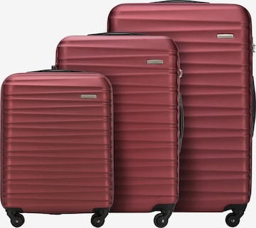 Wittchen Suitcase Set 'GROOVE Line' in Red: front