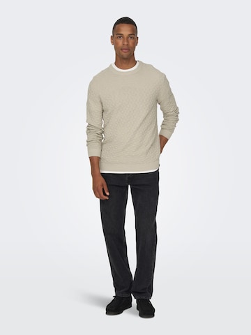 Only & Sons Pullover 'Kalle' in Grau