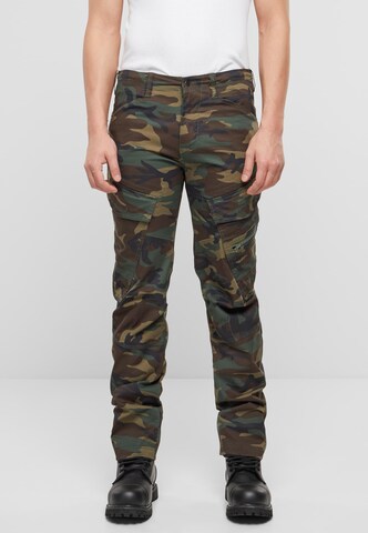 Coupe slim Pantalon cargo 'Adven' Brandit en vert