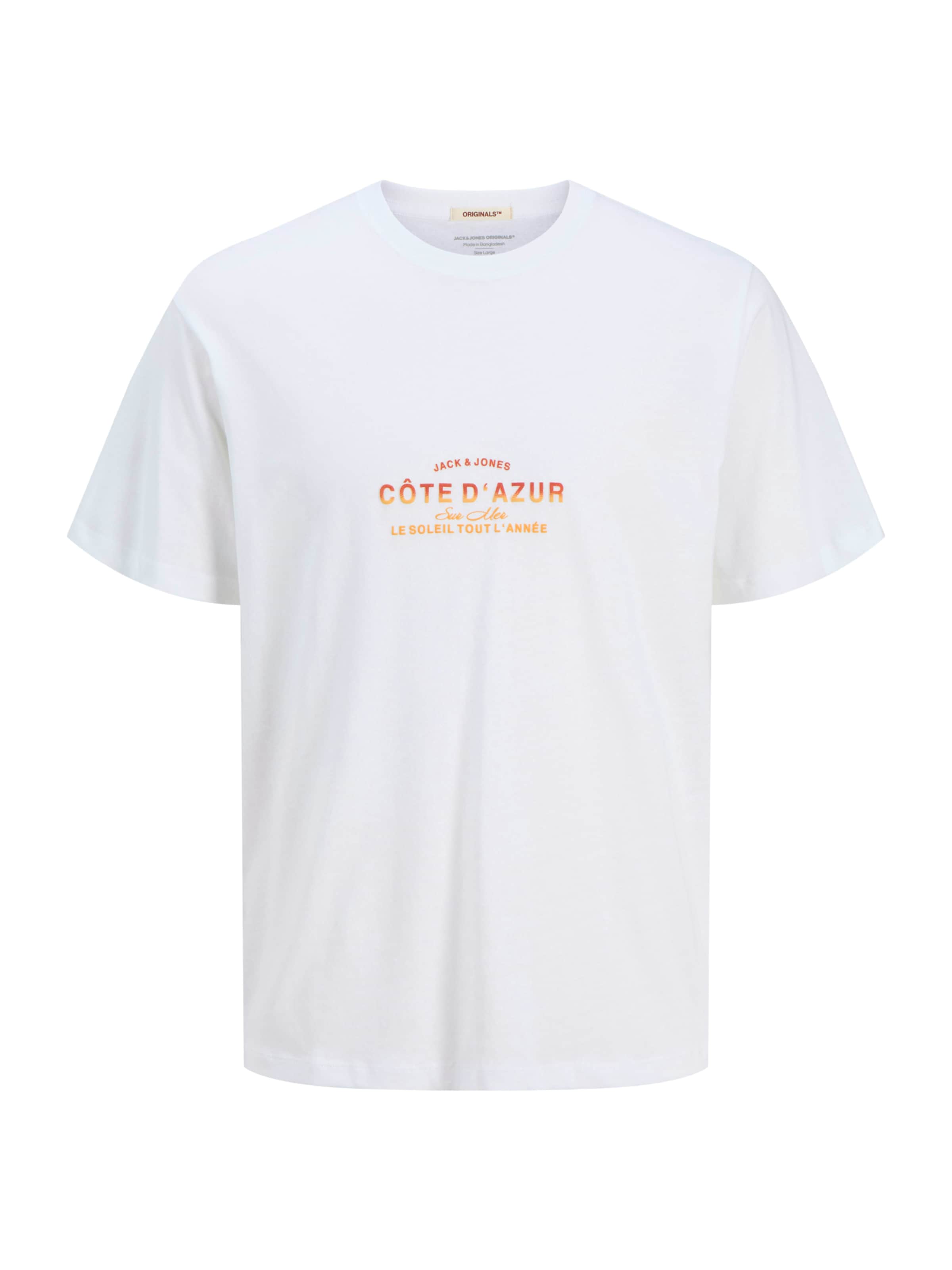 Jack & Jones Plus Bluser & t-shirts 'JORCANGGU' i hvid: forside