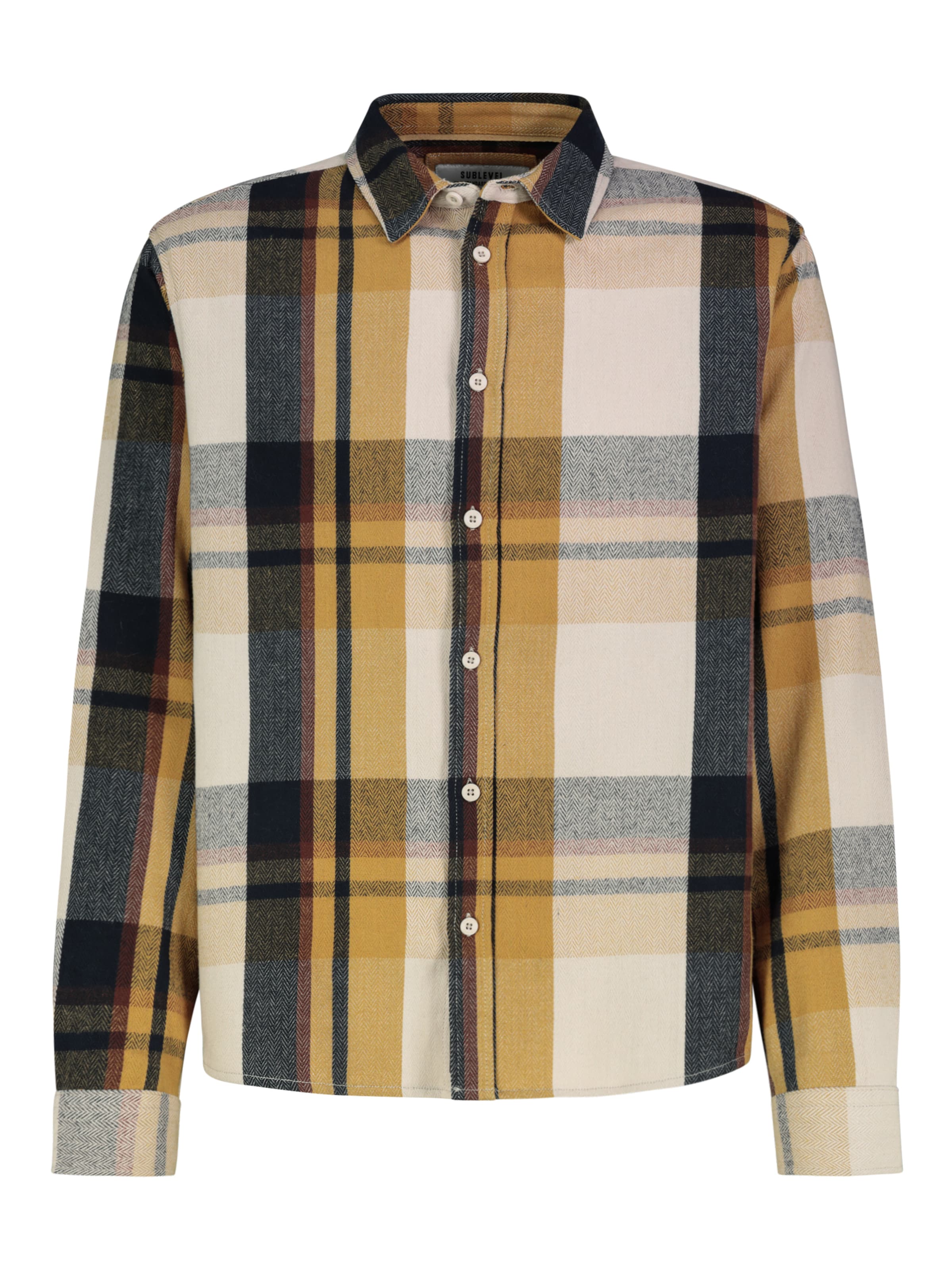 Sublevel Regular fit Business shirt in Yellow: front