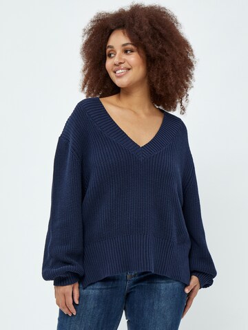 Peppercorn Trui 'Destina' in Blauw: voorkant