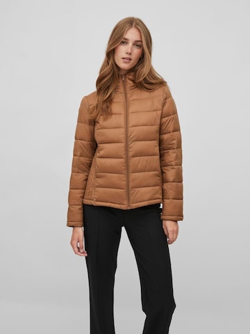 VILA Winter Jacket in Brown: front