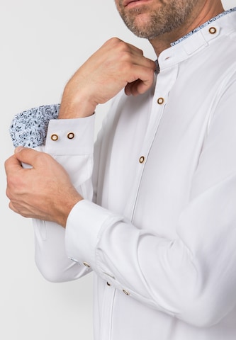 STOCKERPOINT Comfort fit Klederdracht overhemd 'Marley' in Wit
