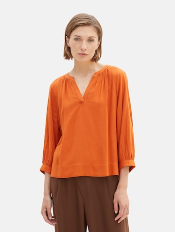 TOM TAILOR Bluse i orange: forside