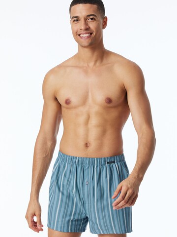 SCHIESSER - Calzoncillo boxer ' Multipacks ' en azul: frente