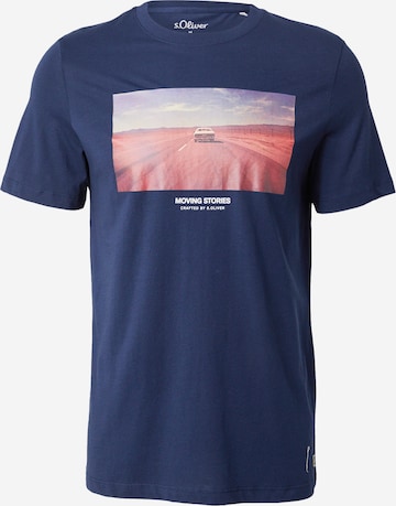 s.Oliver T-Shirt in Blau: Vorderseite