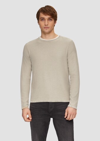 QS Trui in Beige: voorkant
