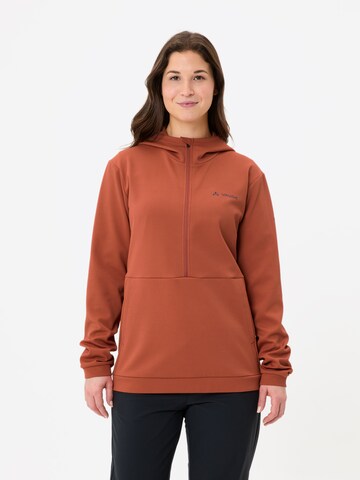 VAUDE Sportief sweatshirt 'W Cyclist All Year SWT' in Bruin: voorkant