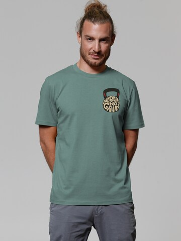 T-Shirt ' No Pain, no Gain 01 ' Watapparel en vert : devant