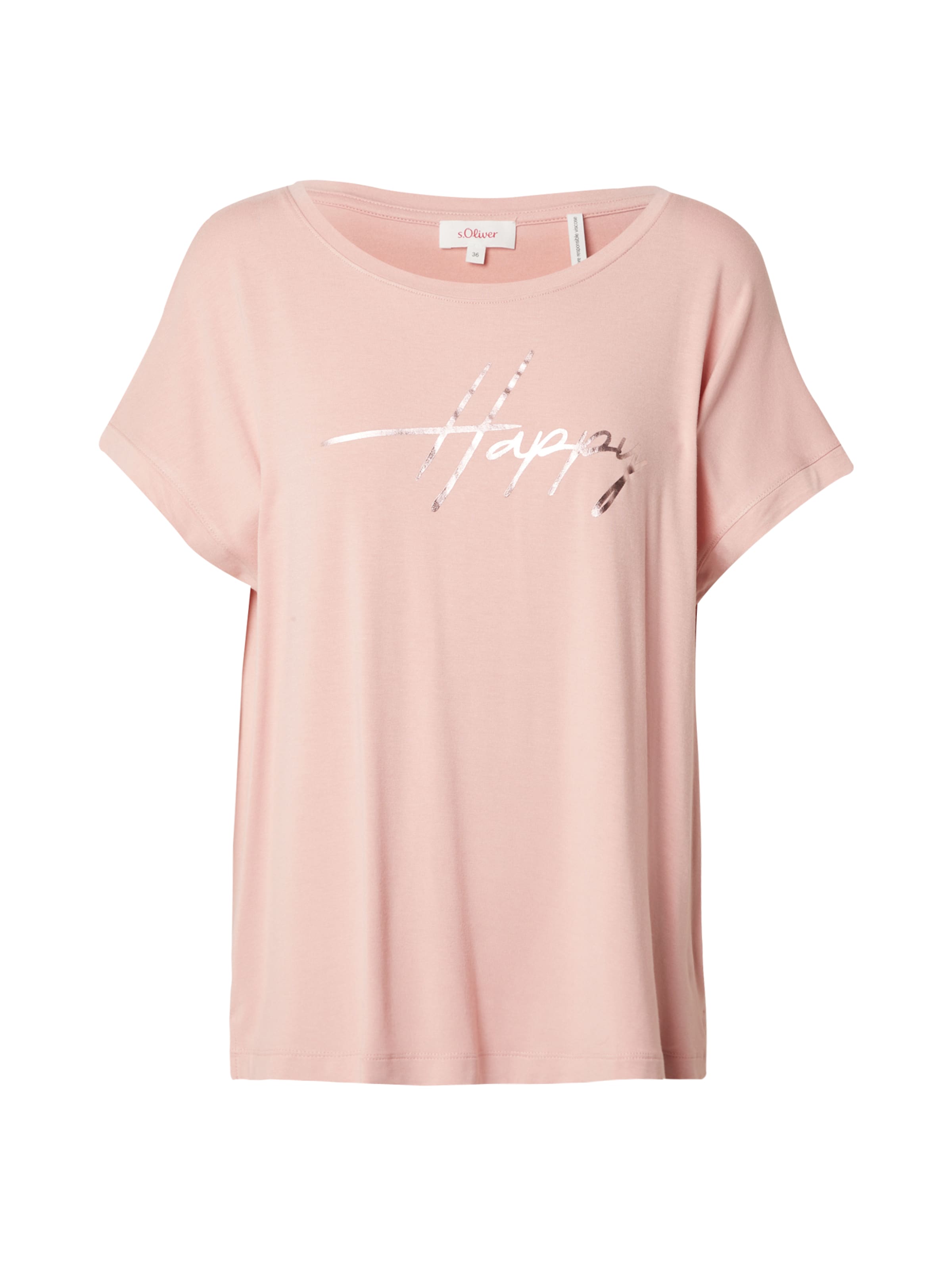 s.Oliver Μπλουζάκι σε ροζ: μπροστά