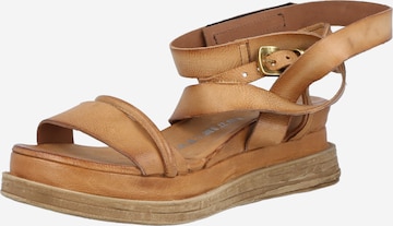 Sandale cu baretă 'LAGOS' de la A.S.98 pe maro: față