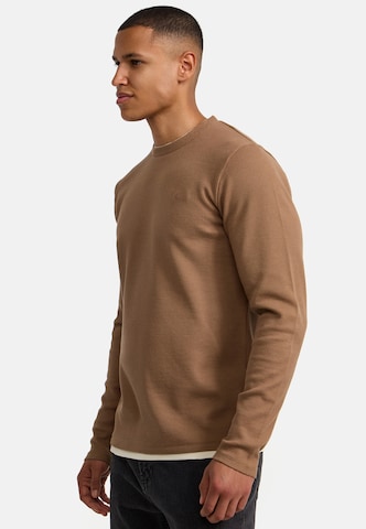 INDICODE JEANS Shirt 'Valwald' in Bruin