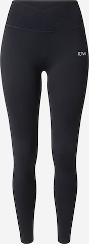 juoda ICANIWILL Siauras Sportinės kelnės 'Ignite': priekis