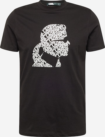 Karl Lagerfeld T-shirt i svart: framsida