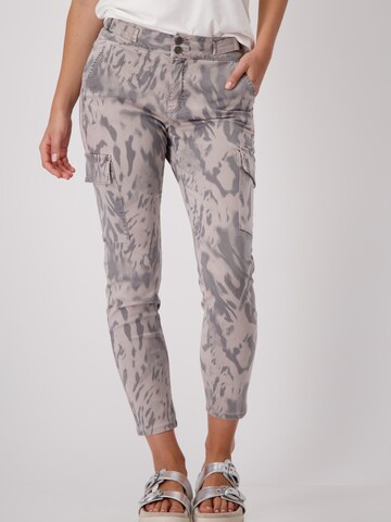 Coupe slim Pantalon cargo monari en beige : devant