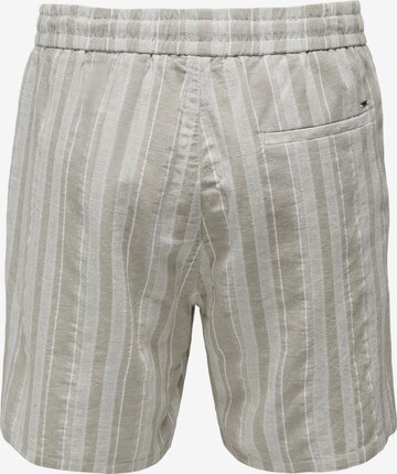 Only & Sons Regular Pants 'Tel' in Grey