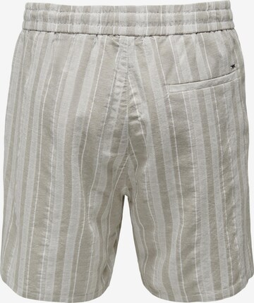 Only & Sons Regular Trousers 'Tel' in Grey