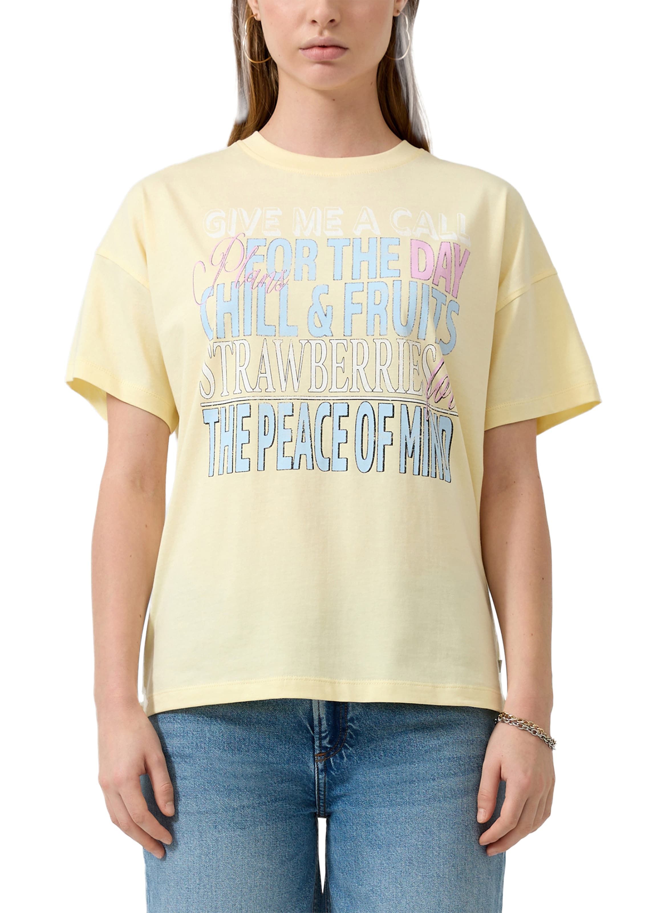 QS T-Shirt in Gelb