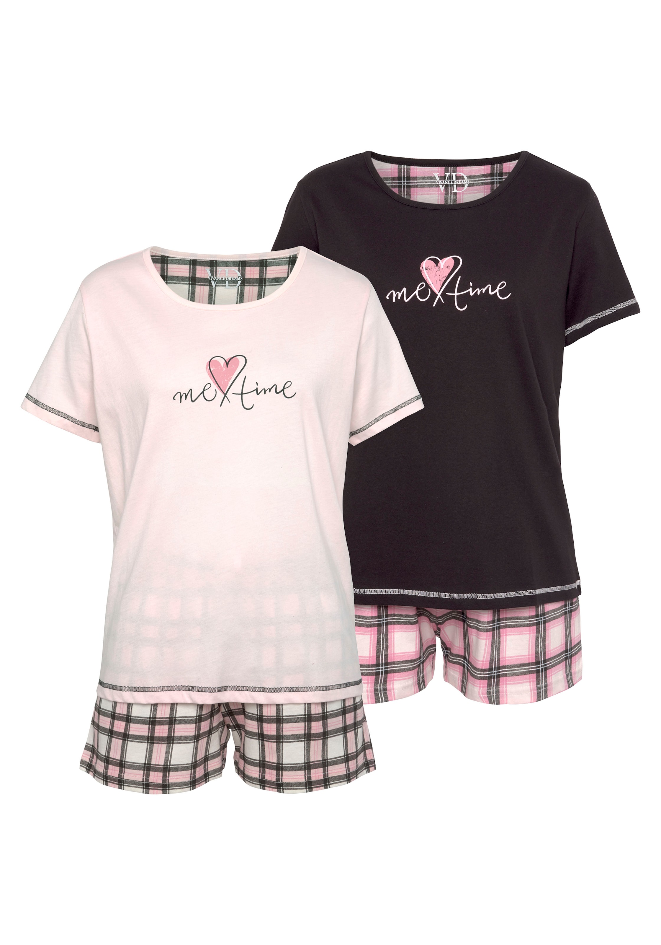 VIVANCE Pyjama-Sets in Mischfarben: Vorderseite