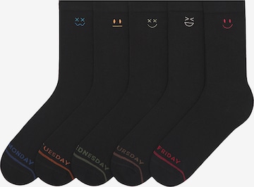 Chaussettes Pull&Bear en noir : devant