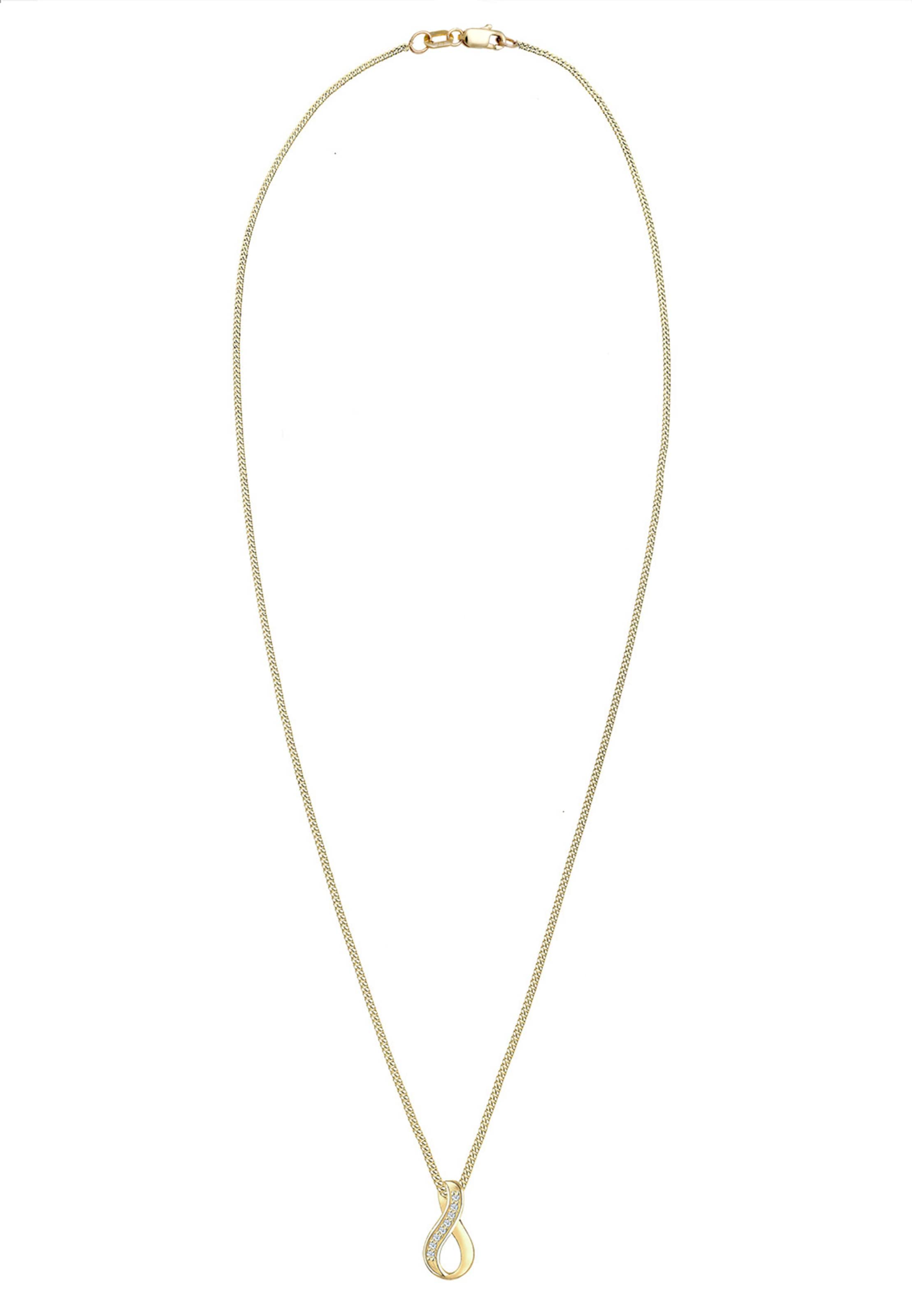 Elli DIAMONDS Ketting 'Infinity' in Goud: voorkant