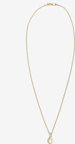 Elli DIAMONDS Necklace 'Infinity' in Gold: front