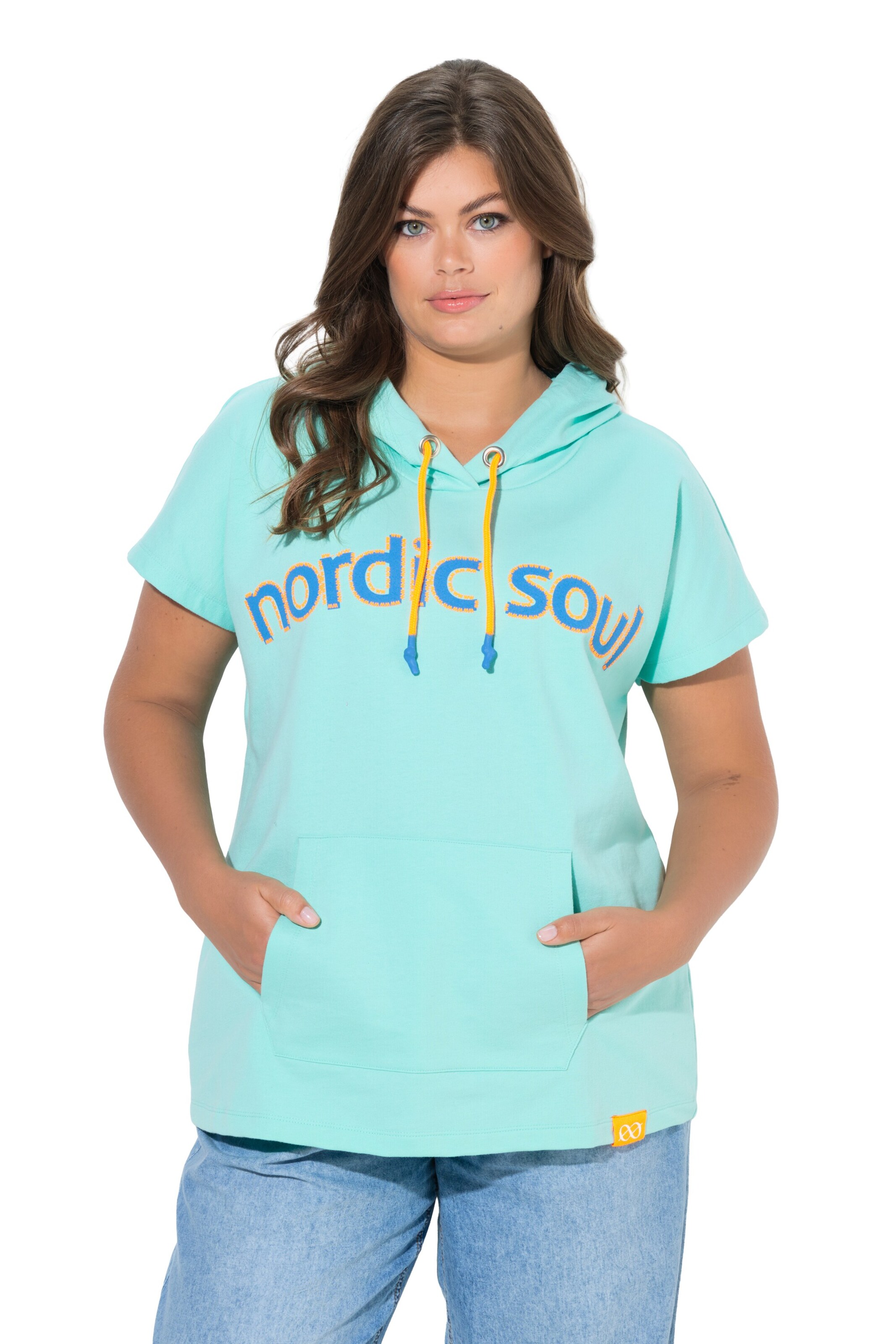 LAURASØN Sweatshirt in Green: front