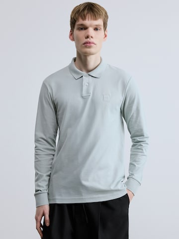 BOSS Majica 'Passerby' | srebrna barva: sprednja stran