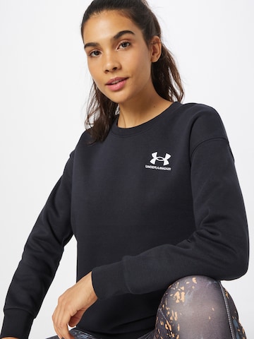 UNDER ARMOUR Sportsweatshirt 'Essential' in Schwarz