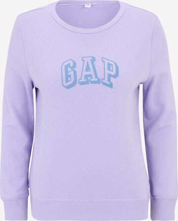 Sweat-shirt Gap Petite en violet : devant