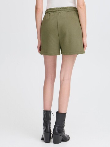ICHI - regular Pantalón en verde