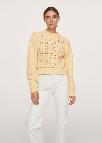 Pull-over 'Polchi' MANGO en jaune : devant