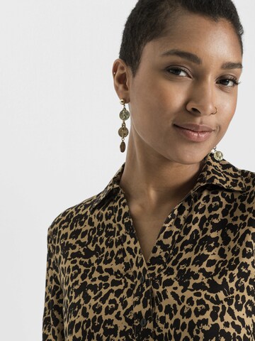 bonprix Blousejurk in Bruin