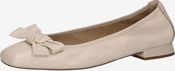 CAPRICE Ballet Flats in Beige: front