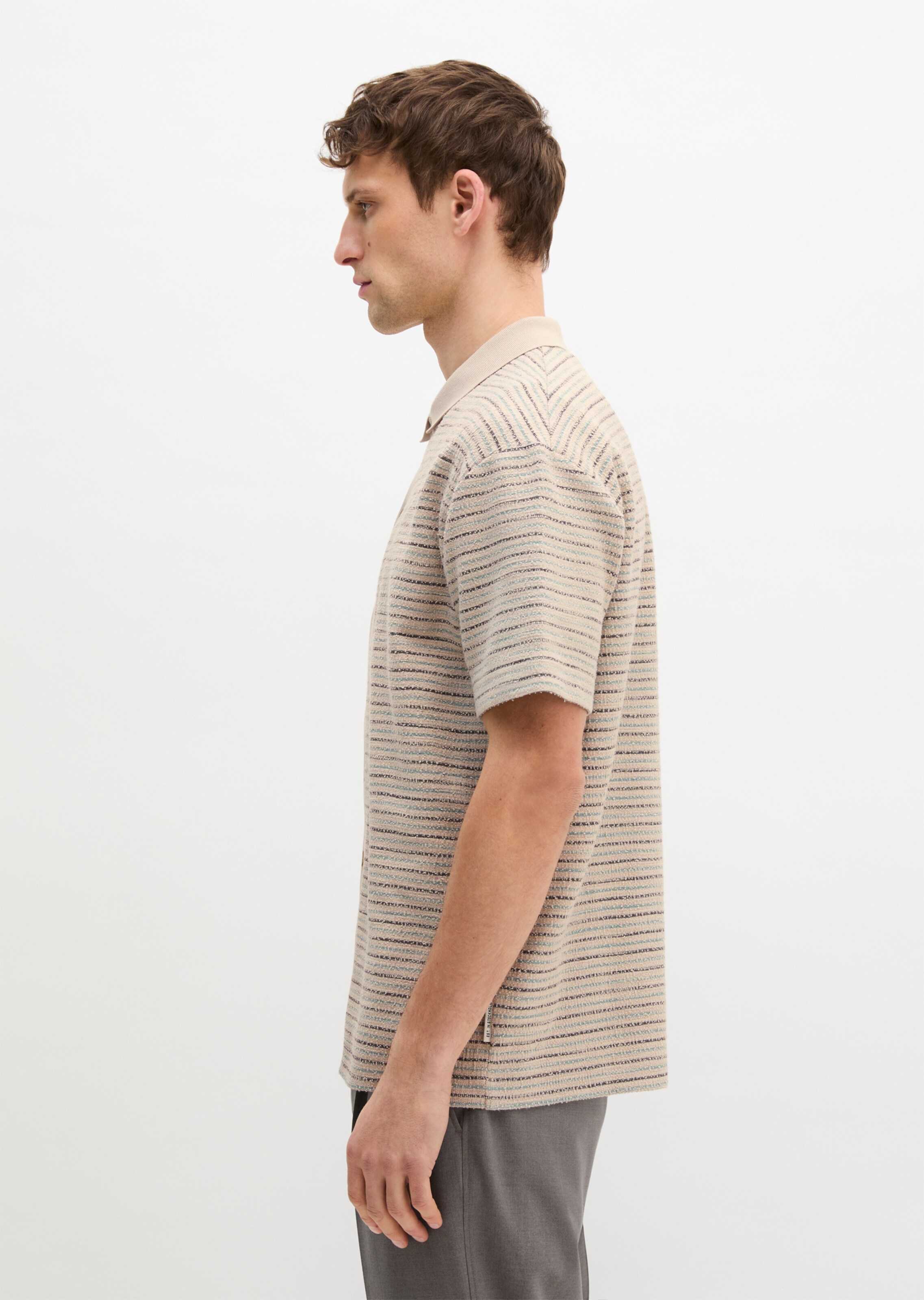 Marc O'Polo Regular fit Button Up Shirt in Beige