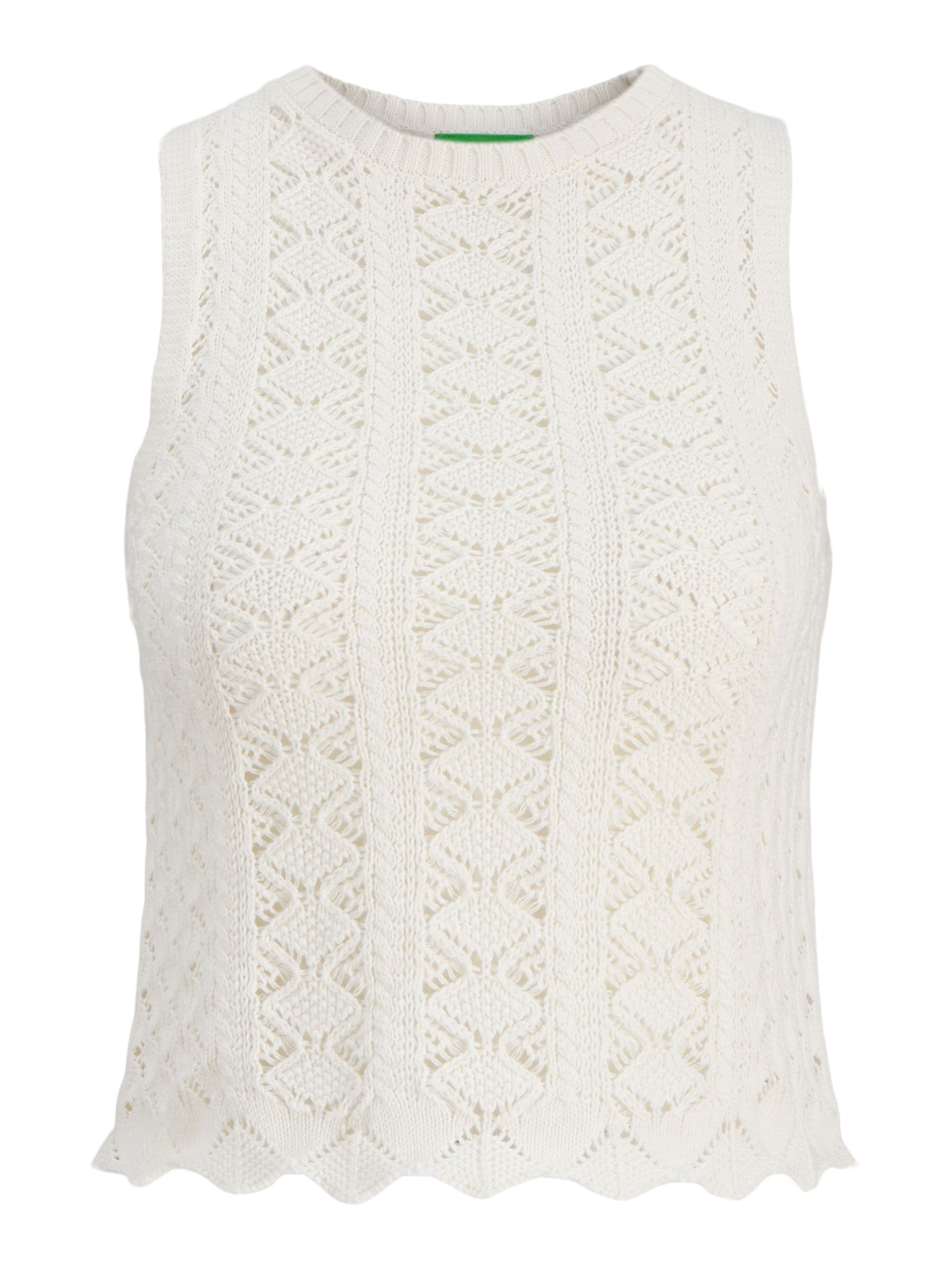 Tops en tricot 'JXZURI' JJXX en blanc : devant