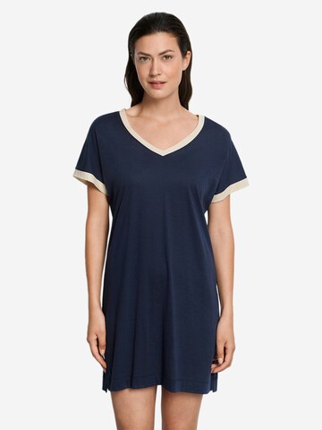 Hanro Nachthemd 'Laura' in Blau