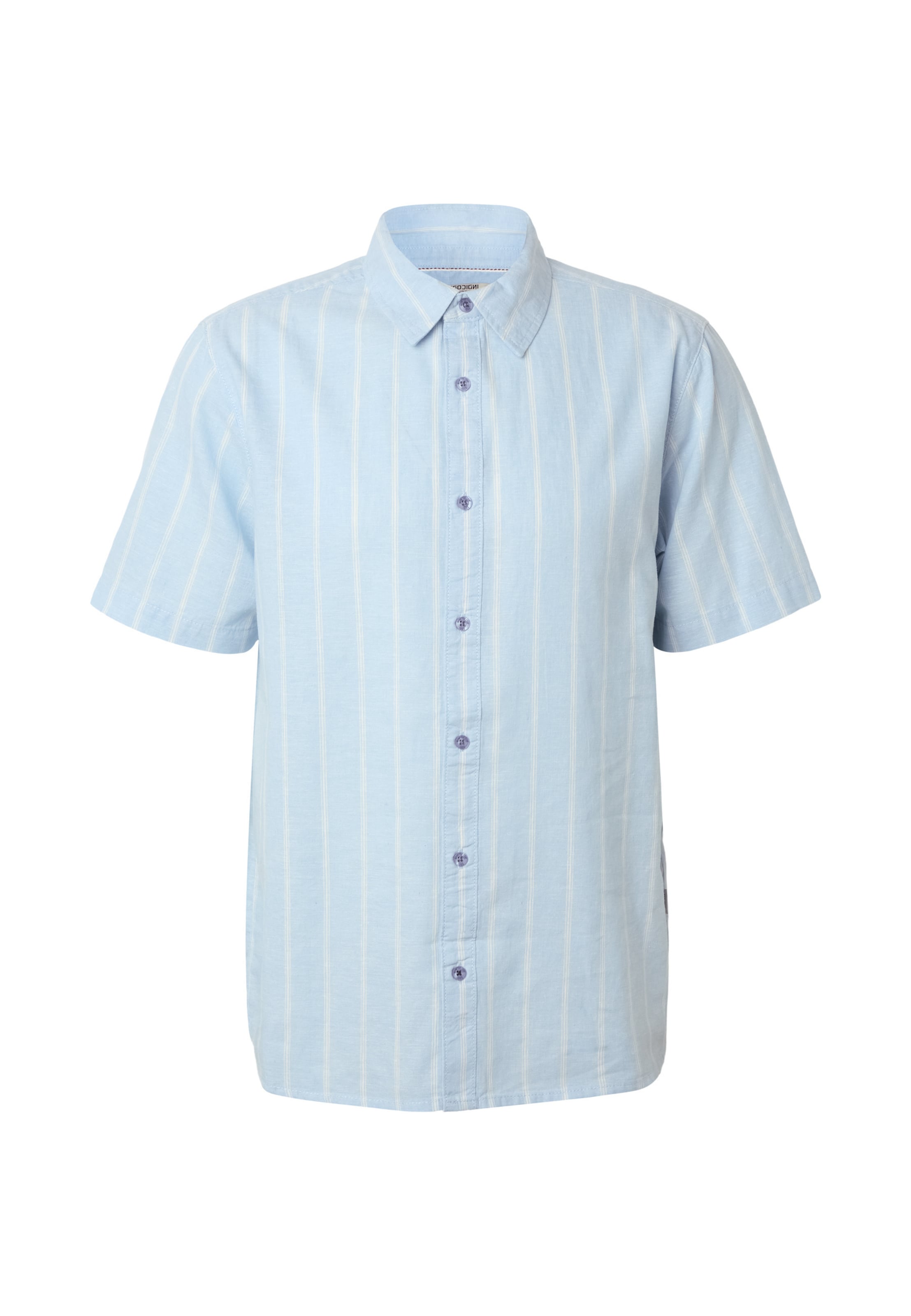 INDICODE JEANS Regular fit Button Up Shirt 'Tryp' in Blue: front