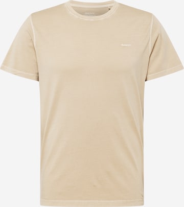 T-Shirt GANT en beige : devant