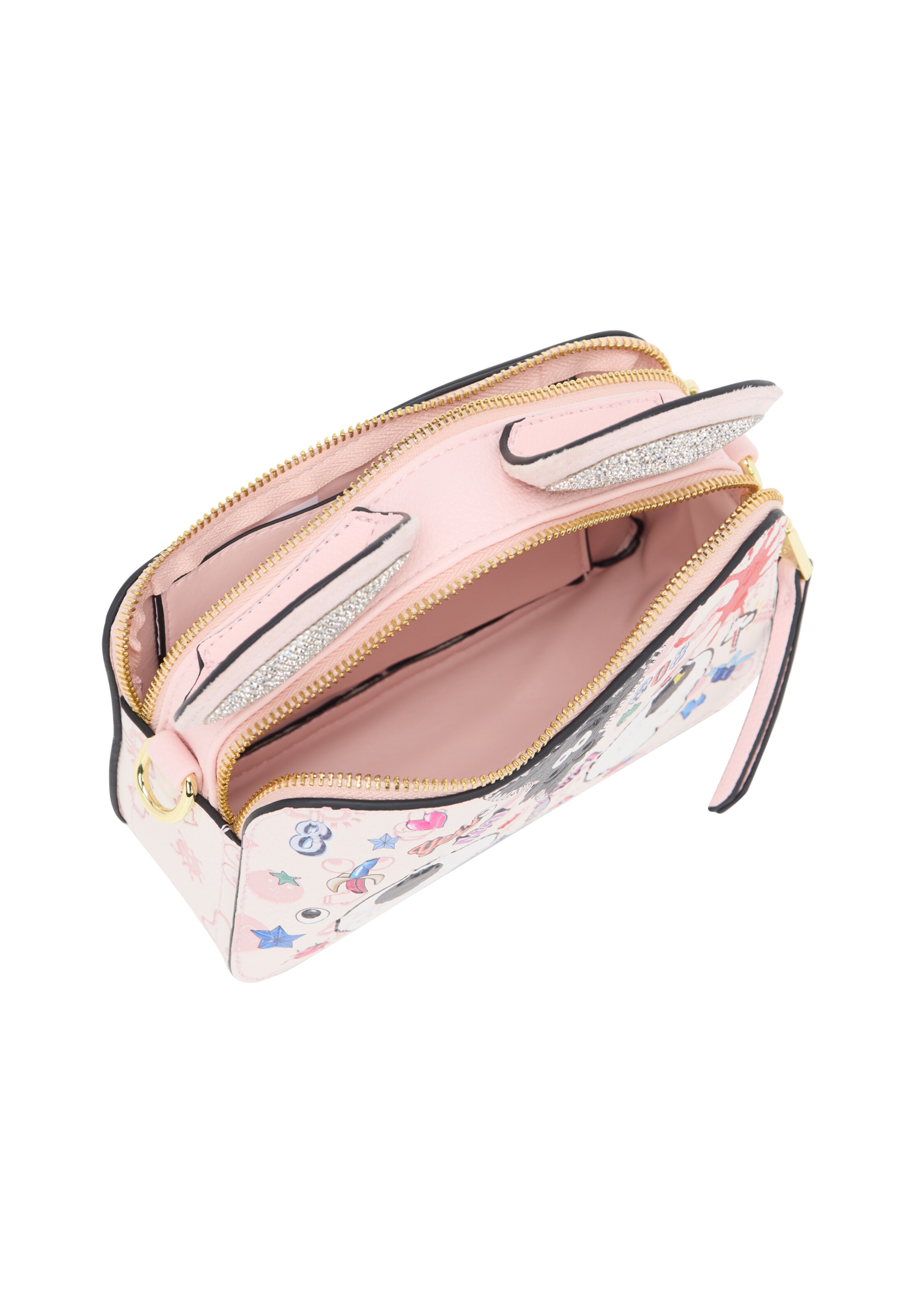 MYMO Schoudertas 'Pop Eyetheme' in Roze