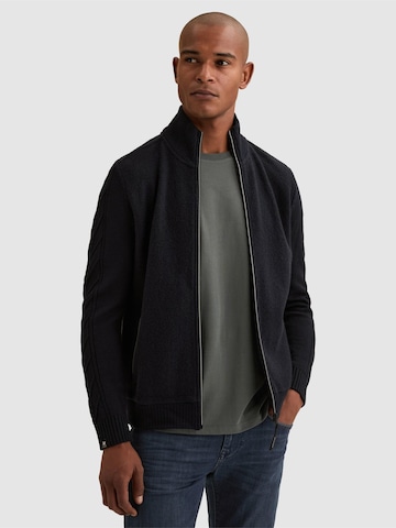 Giacchetta 'Cardigan with stand collar and zipper closure' di VANGUARD in blu: frontale
