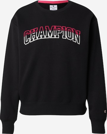 Champion Authentic Athletic Apparel Sweatshirt in Black: front